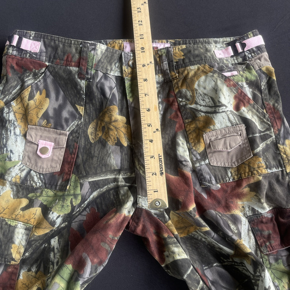 Master Sportswomen Women Camo Cargo Pants Large Hunting Hiking Cotton Adjustable - Picture 10 of 12